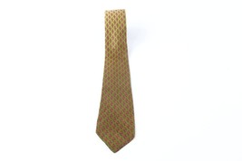 Vintage 60s 70s Streetwear Silk Geometric Diamond Neck Tie Dress Tie Wedding USA - £19.74 GBP