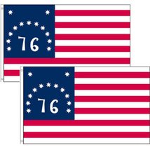 (2 Pack Lot ) 3x5 Bennington 76 Flag Bennington 1776 Flag 3&#39;x5&#39; Banner Grommets  - £7.77 GBP