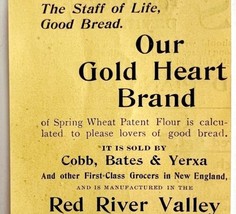 Gold Heart Flour Cobb Bates Yerxa 1894 Advertisement Victorian Baking AD... - $19.99