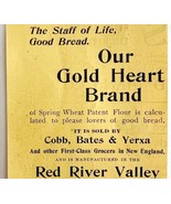Gold Heart Flour Cobb Bates Yerxa 1894 Advertisement Victorian Baking AD... - $19.99