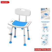 Durable Shower Chair with Non-Slip Rubber Feet - Ideal for Seniors and D... - $78.16
