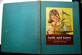 vtg 1944 LOOK AND LEARN TEACHER&#39;S ED Pre-K Science causation observation... - $21.78