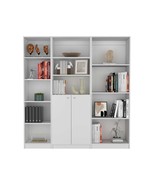 Simla White 3-Piece Living Room Set with 3 Bookcases - Chic &amp; Modern - $9,169.62 MXN