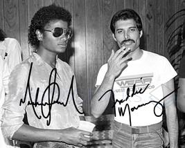 Michael Jackson Freddie Mercury Signed 8x10 Glossy Photo Autographed RP Signatur - £13.54 GBP