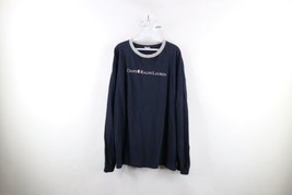 Vintage 90s Chaps Ralph Lauren Mens 2XL Distressed Spell Out Long Sleeve T-Shirt - £34.27 GBP