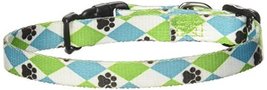 Casual Canine Nylon Pooch Patterns Dog Collar, Fits Necks 6&quot; to 10&quot;, Blu... - $175.61 MXN