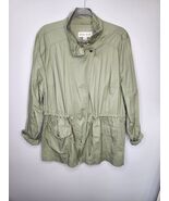 Ava &amp; Viv 2X Jacket Lightweight Green Utility Style Zip Up &amp; Pockets - $21.78