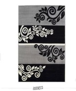6&#39;6&quot;x9&#39;6&quot; Capri Noir Indoor/Outdoor Area Rug Black Gray Linon 100% Polyp... - $2,079.87 MXN