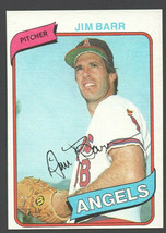 California Angels Jim Barr 1980 Topps Baseball Card #529 nr mt - £0.39 GBP