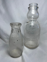Vtg Sealtest Fairfield Western Maryland Dairy Quart And Pint Clear Dairy... - $29.95