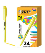 Pack of 23 BIC Highlighter Brite Liner Assorted Colors Chisel Tip Highli... - $11.19