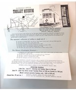 Vintage National Capital Trolley Museum Advertisement Flyer 1940s or Soo... - $9.00