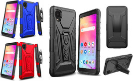 Tempered Glass / 3in1 Holster Cover Phone Case For Alcatel TCL A3 A509DL 5.5" - $9.36+