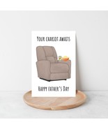 Funny Recliner Father&#39;s Day Card, &quot;Here Awaits Your Chariot&quot; Dad Joke  - $7.99