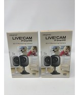 X2 Creative Live! Cam IP SmartHD 720p Wi-Fi Monitoring Camera BLACK (A12) - $14.24