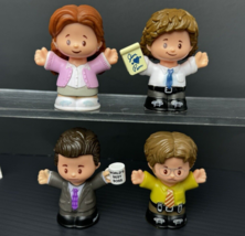 Set of 4 The Office Little People Fisher Price Collector Jim Pam Michael Dwight - £9.91 GBP