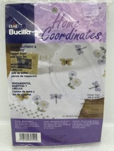 Bucilla Embroidery Daisies, Butterfly &amp; Dragonfly Dresser Scarf &amp; Doily ... - £6.04 GBP
