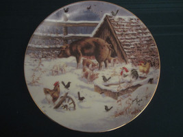Country Christmas 1993 Collector Plate Lowell Davis Waiting For Mr Lowell Pigs - $60.00