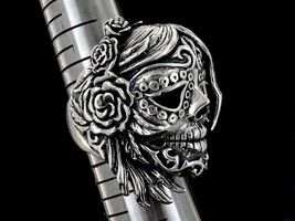 Skull Ring Mexican Day of the Dead Día de Muertos Mexico Celebration 50% Off - £17.16 GBP