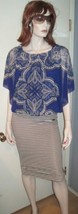 Vintage INC International Concepts Paisley Shapes Pattern Design Top Blo... - $19.99