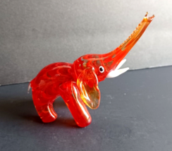 Lenox &quot;Scarlet, The Little Red Elephant &quot; Art Glass Elephant Figurine - £27.69 GBP