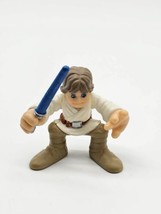 Star Wars Galactic Heroes Luke Skywalker With Blue Light Saberaction Figure 2004 - £7.45 GBP