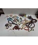 Assorted costume jewelry lot earrings necklaces bracelets and other trea... - $48.54 CAD