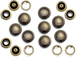 CRAFTMEMORE 20 Sets 12Mm Pearl Snaps Fasteners Pearl-Like Prong Snap Button for  - £14.28 GBP