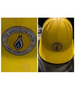Vintage Brooklyn Union Gas Co Yellow Metal Hard Hat - $93.55