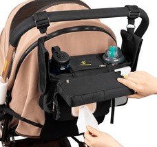 Universal Stroller Organizer with Insulated Cup Holders, Shoulder Strap, Phone B - £15.89 GBP