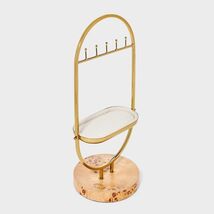 A New Day Oval Burlwood Jewelry Organizer Metal Stand Gold/Brown 13.5"H - €16,16 A New Day Oval Burlwood Jewelry Organizer Metal Stand Gold/Brown 13.5"H - €16,16 EUR