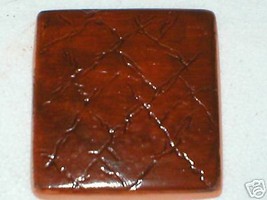 Leather Texture Tile Molds 12- 4x4&quot; for Walls, Counter Make 100s for Pen... - $32.99