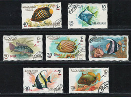SHARJAH Very Fine Mint Stamps Set. Fish #4 - $3.68