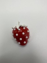 Vintage Trifari Strawberry Red White 1950s-60s Brooch 3.8cm - £101.46 GBP