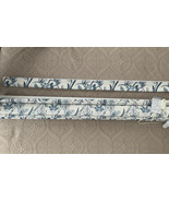 NEW COMFORTEX CUSTOM MADE Blue Flower Pattern Roman Corded Shade 52.25&quot; ... - £137.80 GBP