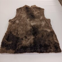 Three Hearts RN#45749 Girls/Women Black/Brown Reversible Full Zip Fleece Vest XL image 4