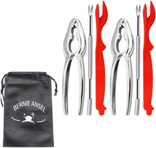 7Pcs Crab Claw Crackers and Tools Set, Seafood Tools Set Crab Leg Crackers and P - £12.31 GBP
