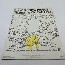 Tie a Yellow Ribbon Round the Ole Oak Tree, Easy Piano, Sheet Music 1973 - $6.89