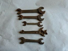 5 Vintage Open End Wrench&#39;s Some Marked Billings  Industrial/Steampunk D... - £31.44 GBP