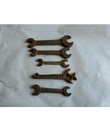 5 Vintage Open End Wrench&#39;s Some Marked Billings  Industrial/Steampunk D... - £31.44 GBP