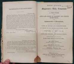 1850 Antique Binns Legal Justice Law Interest Slaves In Pa To Be Set Free 694pg - £97.74 GBP