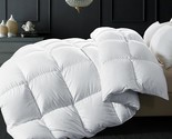 Goose Feather Down Comforter Queen Size - White Down Duvet Insert - Luxu... - $152.99