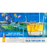 WORLD&#39;S FAIR NEW YORK-Old Taylor 86-Bourbon-2 page ad - 1964 Vintage Pri... - $573.40 MXN