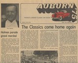 Auburn 75 World&#39;s Largest Classic Car Show Program Auburn Indiana 1975  - $27.69