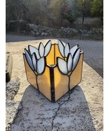 Flower Candle holder, Stained glass candle stick, Tea light candle holder  - €72,62 EUR