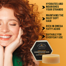 Bee By The Sea Buckthorn and Honey Almond Conditioner Bar to Soft Hair- 1.8 oz - £12.98 GBP