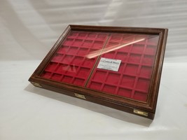 Display Case With Two Trays IN Velvet Display for Coins&amp;More Handmade - $198.85