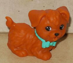 2013 Barbie Chelsea Flippin Pup Pool REPLACEMENT Brown Puppy Dog Pet - $14.80
