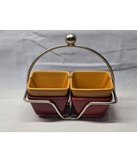 PAMPERED CHEF Simple Additions 4-Piece Snack Serving Set Bowls With Rack... - $37.01 CAD