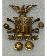 CIVIL WAR, NEW YORK, FIRST UNITED STATES VOLUNTEER CALVARY REGIMENT, SHA... - $2,094.01 MXN